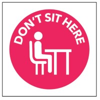 Do Not Sit Here - Self Adhesive Sticker