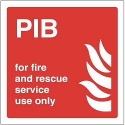 PIB For Fire and Rescue Service Use Only