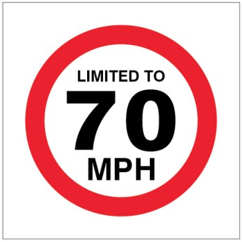 Limited to 70mph