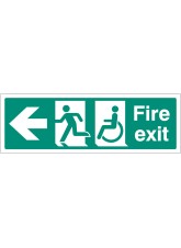 Disabled Fire Exit - Arrow Left