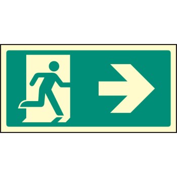 Intermediate Fire Exit Marker - Arrow Right