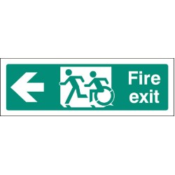 Inclusive Disabled Fire Exit Design - Arrow Left