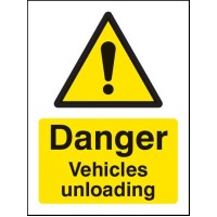 Danger - Vehicles Unloading