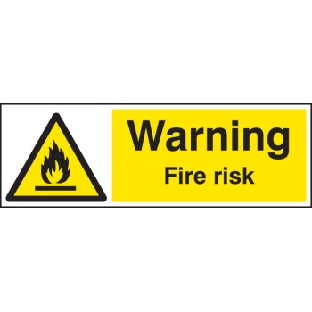 Warning - Fire Risk