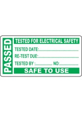 250 x PAT Test Write On Labels - Passed - 50 x 25mm