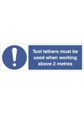 Tool Tethers must be used when Working