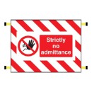 Door Screen Sign - Strictly No Admittance