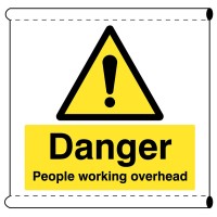 Scaffold Banner - Danger - People Working Overhead