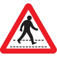 Pedestrians Crossing Ahead - Class R2 - Permanent