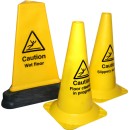 Caution Floor Cleaning - Round Cone