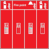 Fire Extinguisher Location Board - Double