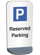 Temporary Sign - Reserved Parking