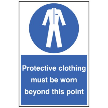 Protective Clothing Must be Worn - Floor Graphic