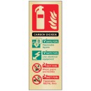 CO2 Carbon Dioxide Extinguisher Identification