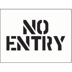 Stencil - No Entry