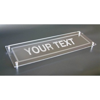 Your Message Here - Visual Impact Sign with Stand-off Locators