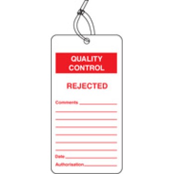 Quality Control Tag - Rejected (Pack of 10)