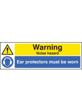 Warning - Noise Hazard Ear Protection Must be Worn