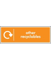 WRAP Recycling Sign - Other Recyclables