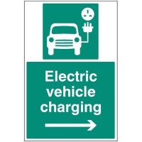 Electric Vehicle Charging Point - Right Arrow