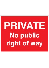 Private - No Public Right of Way