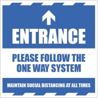 Entrance - Arrow Up - Follow the One Way System