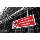 No Access for Unauthorised Personnel