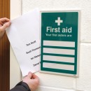 First Aiders Are (Space for 3) - Adapt-a-Sign